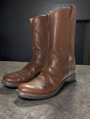 Vintage Tony Lama Western Cowboy Boots Mens Size 11